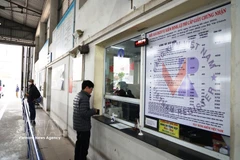 车主办理质检手续。图自越通社