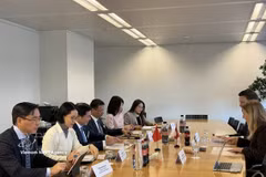 越南与瑞士代表团举行双边会晤。图自越通社