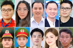 2025年十名越南模范青年。图自vietnamnet.vn