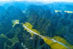 宁平省三谷-碧洞旅游区。图自越通社