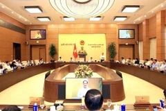 会议场景。图自越通社