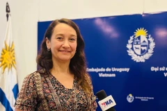 乌拉圭外交部副部长瓦莱里娅·苏卡西。图自越通社