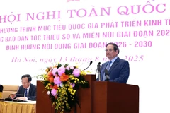 范明政总理发表讲话。图自越通社