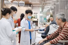 保护、关怀和改善人民群众健康水平是首要任务。图自越通社
