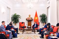 双方会见场景。外交部供图
