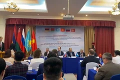 纪念越南与欧亚经济联盟（EAEU）自由贸易协定签署10周年新闻发布会。图自互联网