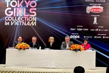 2026年东京女孩时尚展越南秀发布会在胡志明市举行。图自sggp.org 