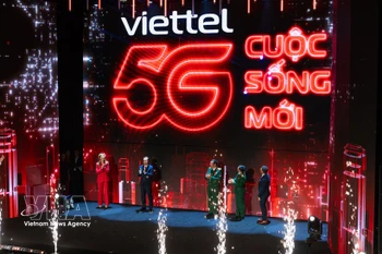 Viettel在越南率先提供5G网络服务。图自越通社