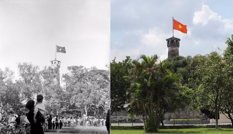拥有200多年历史的河内旗台与首都河内密切相连，经历了历史的起降沉浮，至今依然矗立在天地之间。图自越通社