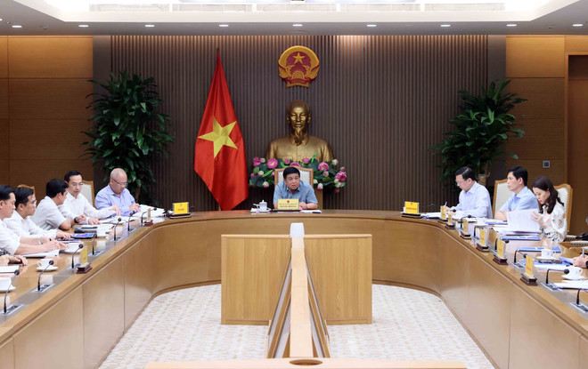 会议场景。图自越通社 vna-potal-pho-thu-tuong-nguyen-chi-dung-hop-ve-cac-du-an-phuc-vu-to-chuc-apec-2027-8011605.jpg