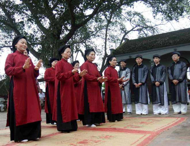 春曲是祖地人民的骄傲,是越南文化精神的象征。图自越通社 hat-xoan-5.jpg