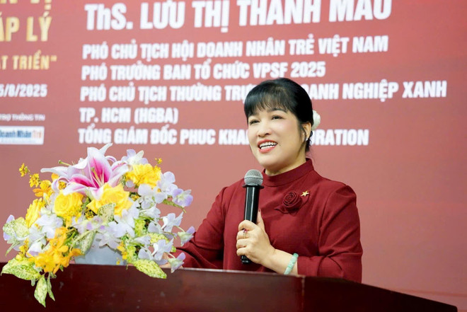 越南青年企业家协会副主席、福康集团总经理刘声牡。图自越通社 vna-potal-dien-dan-kinh-te-tu-nhan-viet-nam-vpsf-2025-8276579.jpg