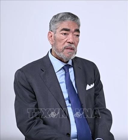 多米尼加左派团结运动总书记、地区一体化政策部部长米格尔·梅希亚。图自越通社 dominicana-190525.jpg