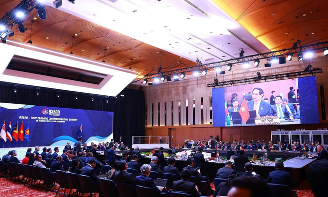 会议现场。图自越通社 vna-potal-thu-tuong-du-hoi-nghi-cap-cao-ky-niem-asean-new-zealand-8369392.jpg