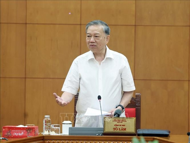 越共中央总书记苏林发表讲话。图自越通社 to-lam-2.jpg