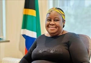 南非驻越南大使维伊丝瓦·图莱洛。图自越通社