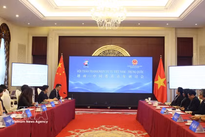 研讨会场景。图自越通社