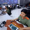 从事在网络空间维护国家数字主权工作任务的干部战士。图自越通社