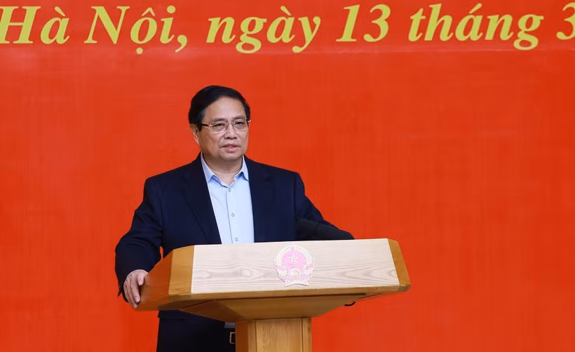 范明政总理发言。图自越通社