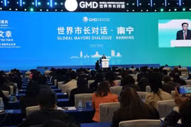 “世界市长对话·南宁”活动1月15日至18日在在中国广西壮族自治区南宁市举行。图自越通社
