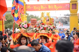 仙公庙会每年农历正月初五至初七举行，今年的活动时间为2月2日至5日。图自越通社