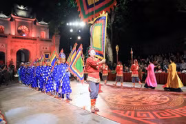 在真武观举行的“真武钟声”夜间旅游产品。图自Hanoimoi