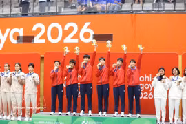 2026年亚运会：女子藤球为越南夺得第三枚金牌。图自越通社
