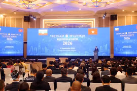 越缅企业论坛9月6日在河内举行。图自越通社