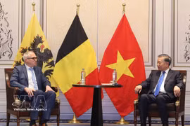 越共中央总书记、国家主席苏林会见佛兰德斯大区首席大臣马蒂亚斯·迪彭达勒