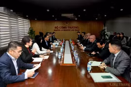 见面会场景。图自越通社
