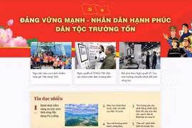 越通社保护党思想基础的“幸福越南”新闻网。图自越通社