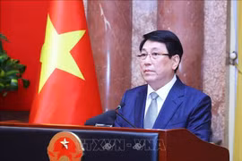 越南国家主席梁强。图自越通社