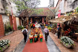 4月22日至28日，题为“竹子制品”的藤竹编手工艺展览将在金银祠堂（行银街42-44号）举办。图自越通社