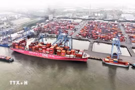 巴地头顿省新港-盖梅港。图自越通社