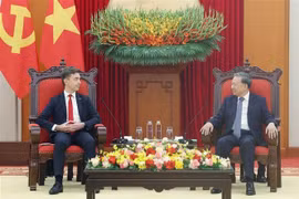 苏林总书记会见欧盟驻越南大使。图自越通社