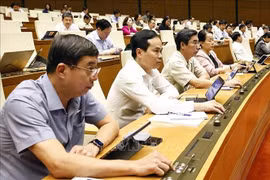 参加会议的与会代表。图自越通社