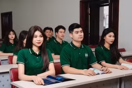河内国家大学自然科学大学课堂。图自Vietnam+