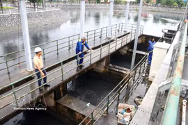海防排水一人有限公司运营城区排水系统。图自越通社