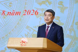 越南政府总理黎明兴发表讲话。图自越通社