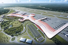 富国国际航空港的效果图。图自越通社