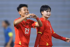 越南女足队的球员。图自劳动报