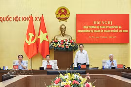 国会主席陈青敏主持会议。图自越通社