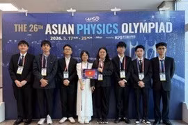 越南在第26届亚洲物理奥林匹克竞赛中位列前八。图自越通社