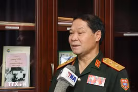 老挝人民军总政治局局长、国防部副部长旺颂·印潘平中将。图自越通社