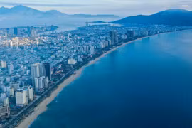 美溪海滩。图自越通社