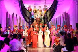 每逢周末，胡志明市博物馆举行艺术表演活动。（博物馆供图）