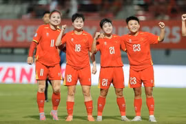南女足以6-0大胜柬埔寨女足，迎来开门红。图自越通社