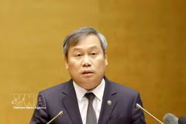 越共中央委员、河内市委副书记、市人民委员会主席武大胜。图自越通社