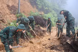 老街省部队全力帮助灾区群众恢复生产生活
