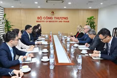 会见现场。图自moit.gov.vn